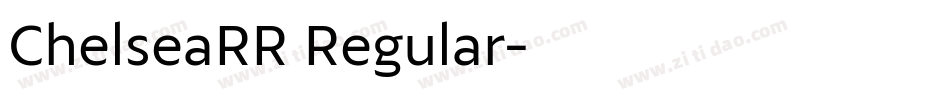 ChelseaRR Regular字体转换